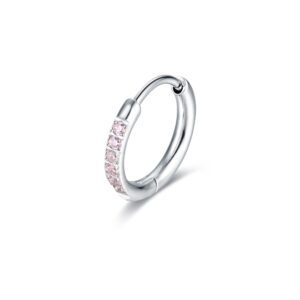 Orecchino Singolo Scattino rosa 14 mm Brand Gioielli Cilento shop online