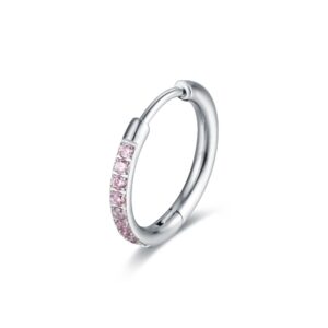 Orecchino Singolo Scattino rosa 16 mm Brand Gioielli Cilento shop online