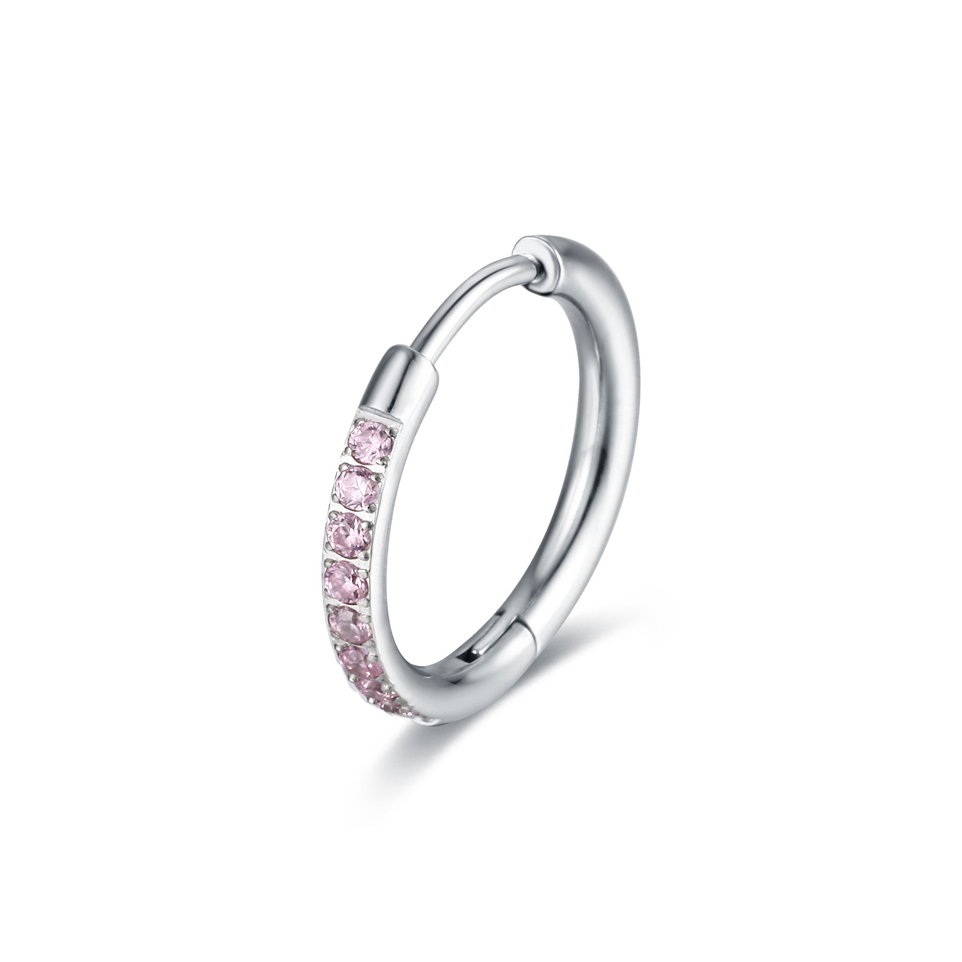 Orecchino Singolo Scattino rosa 16 mm Brand Gioielli Cilento shop online