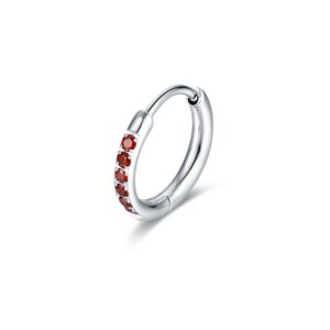 Orecchino Singolo Scattino rosso 14 mm Brand Gioielli Cilento shop online