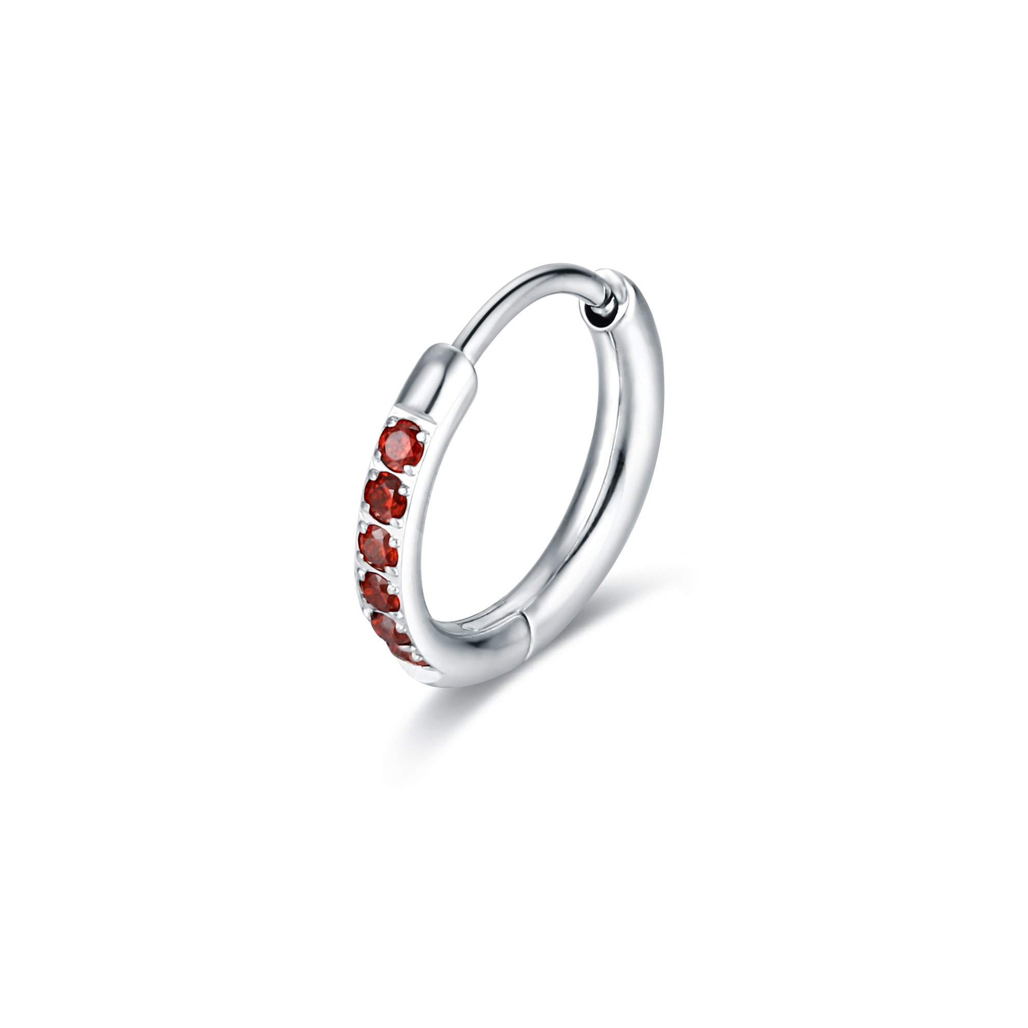 Orecchino Singolo Scattino rosso 14 mm Brand Gioielli Cilento shop online
