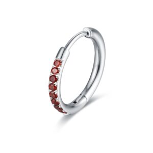 Orecchino Singolo Scattino rosso 16 mm Brand Gioielli Cilento shop online