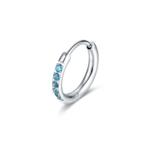 Orecchino Singolo Scattino turchese 14 mm Brand Gioielli Cilento shop online