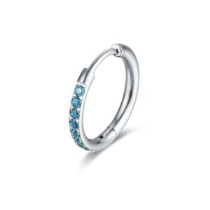 Orecchino Singolo Scattino turchese 16 mm Brand Gioielli Cilento shop online