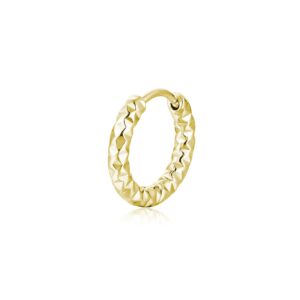 Orecchino singolo scattino diamantato piccolo oro Brand Gioielli Cilento shop online