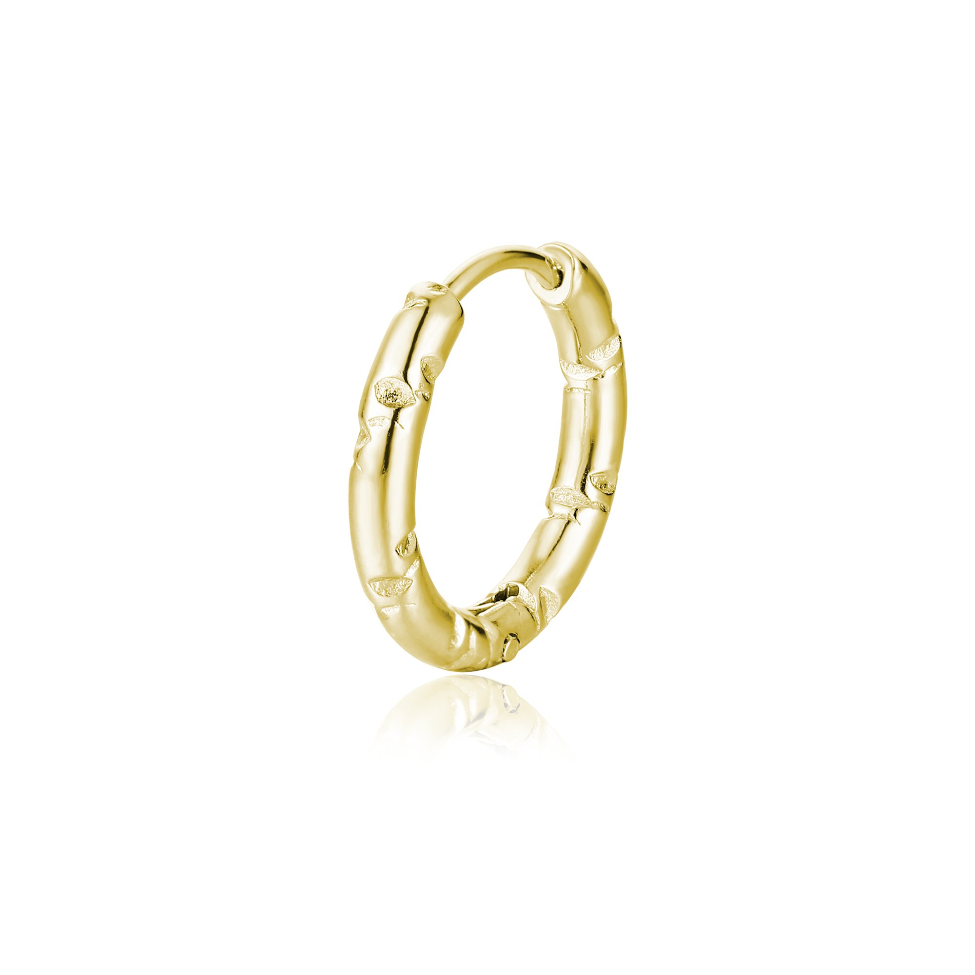 Orecchino singolo scattino marcato oro Brand Gioielli Cilento shop online