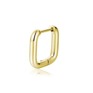 Orecchino singolo scattino quadrato oro Brand Gioielli Cilento shop online