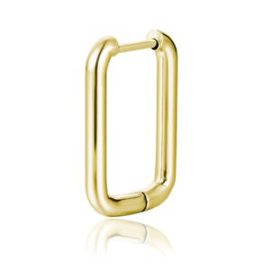 Orecchino singolo scattino rettangolo oro Brand Gioielli Cilento shop online