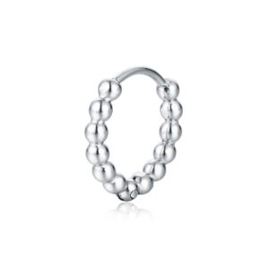 Orecchino singolo scattino sfere acciaio Brand Gioielli Cilento shop online
