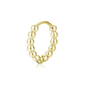 Orecchino singolo scattino sfere oro Brand Gioielli Cilento shop online