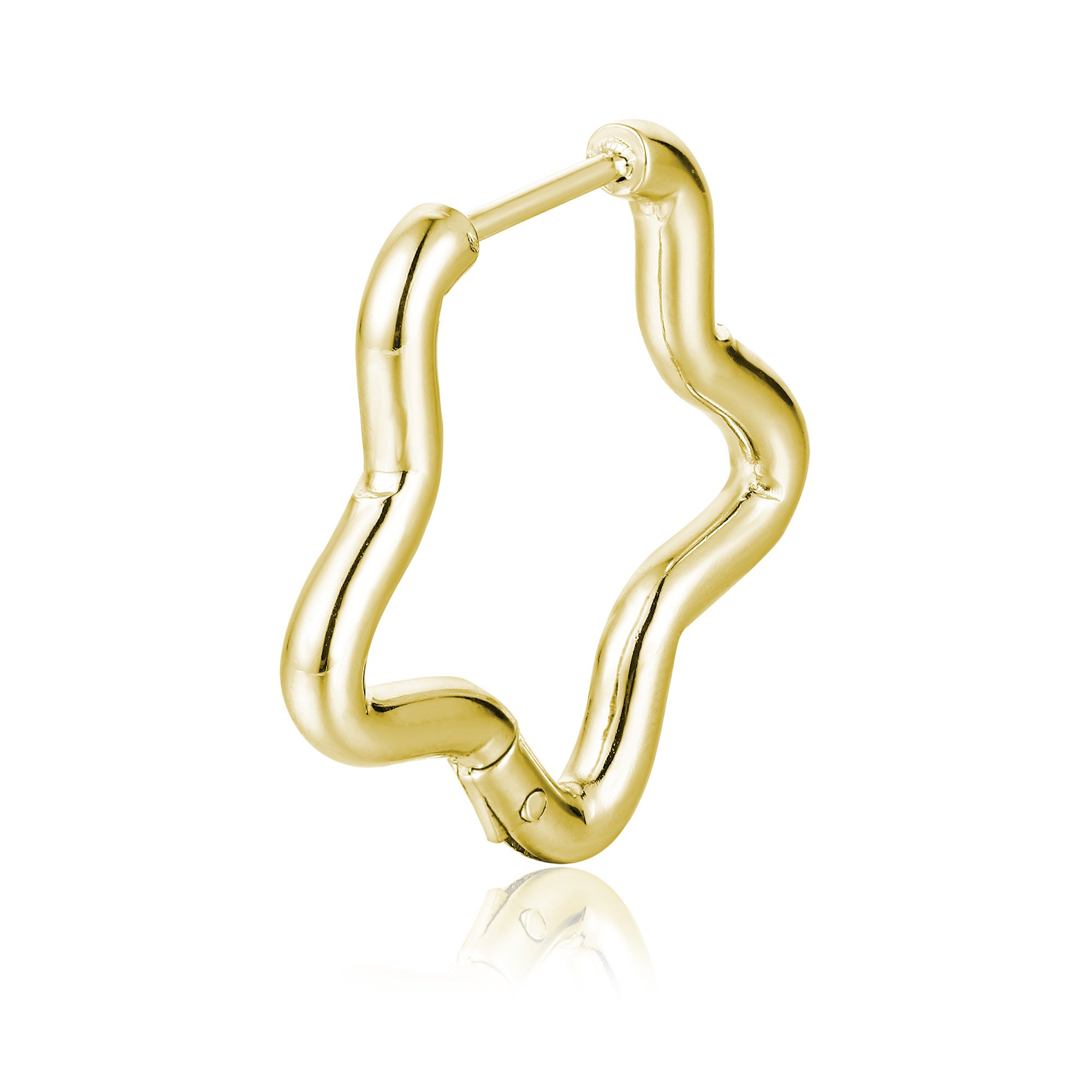 Orecchino singolo scattino stella oro Brand Gioielli Cilento shop online
