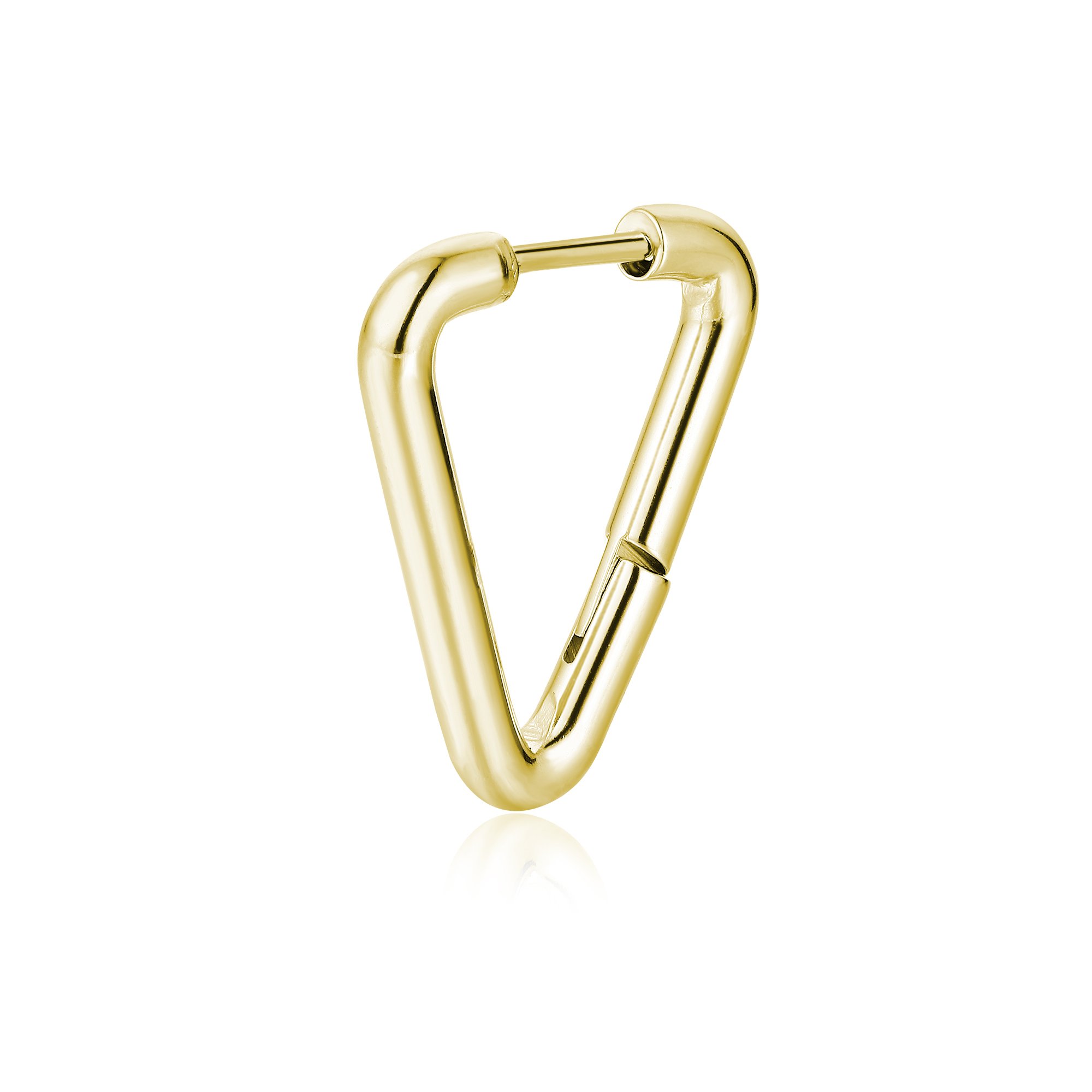 Orecchino singolo scattino triangolo oro Brand Gioielli Cilento shop online