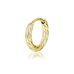 Orecchino singolo scattino twist oro Brand Gioielli Cilento shop online