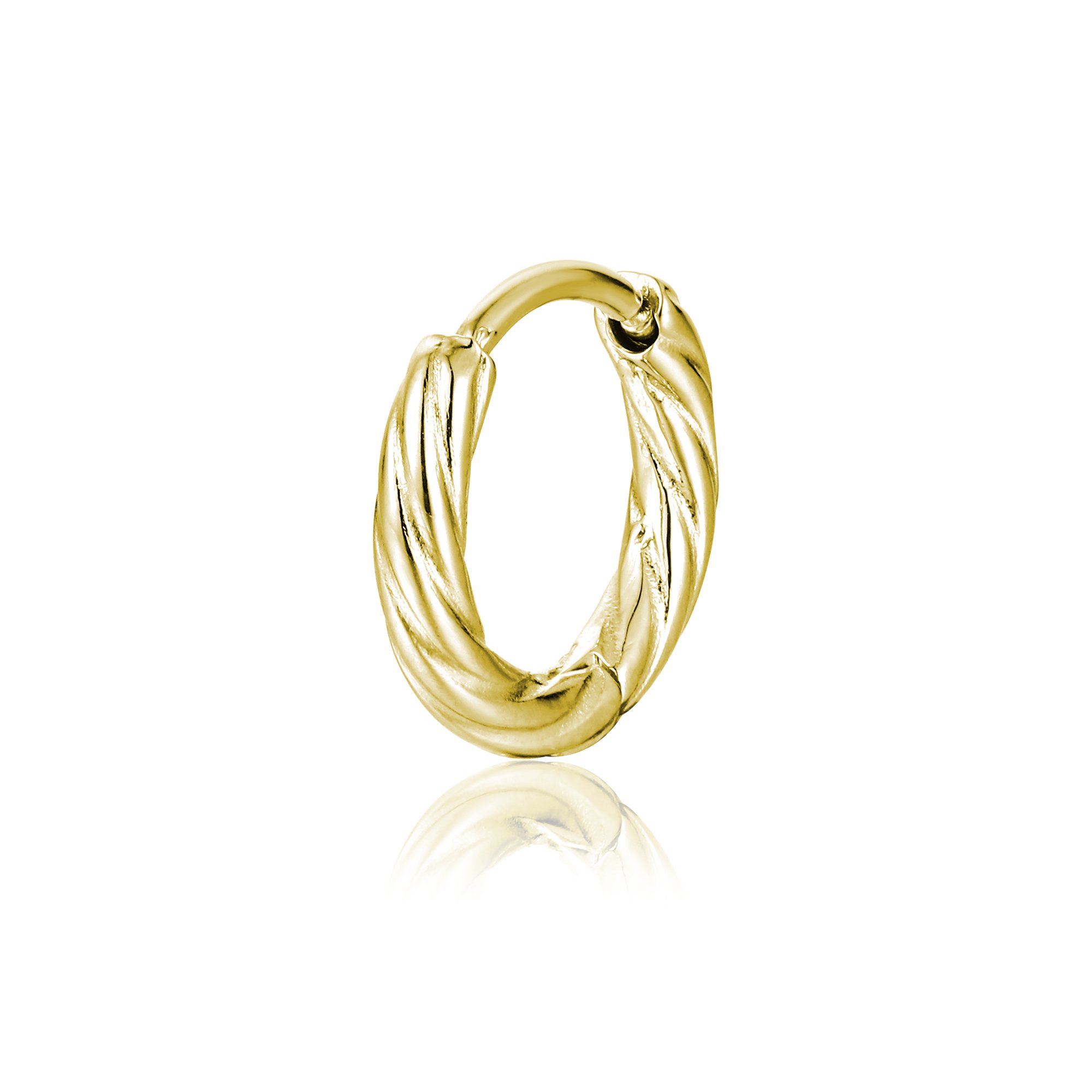 Orecchino singolo scattino twist oro Brand Gioielli Cilento shop online