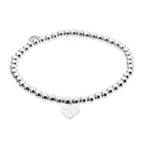 Bracciale Marlù elastico con sfere e cuore Cilento shop online
