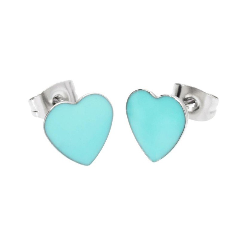 Orecchini Marlù lobo cuore turchese Cilento shop online